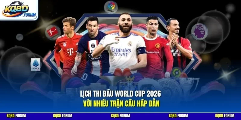 Lịch thi đấu World Cup 2026 với nhiều trận cầu hấp dẫn
